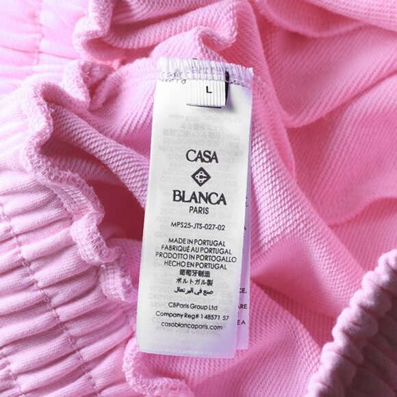 Casablanca Pink Graphic-Print Drawstring Athletic Shorts - Picture 8 of 8